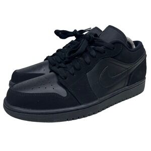 Nike Air Jordan 1 Retro Low 2016 Triple Black Shoes Men's Size 9 - 553558-025